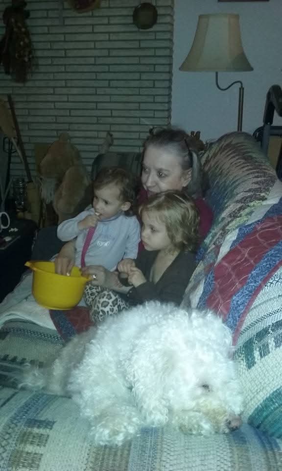 GramE snacking with the grand kids