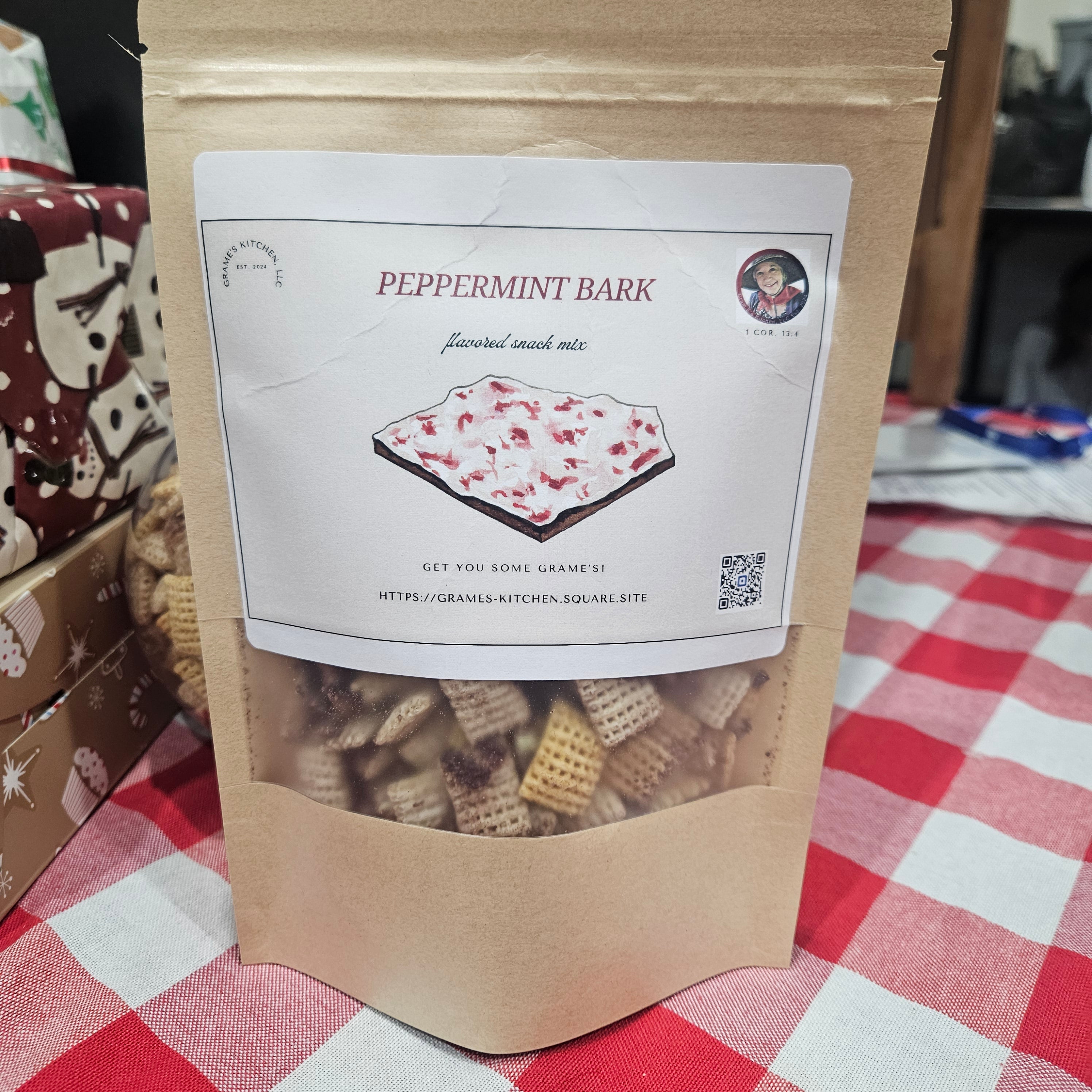 Peppermint Bark Gourmet Snack Mix