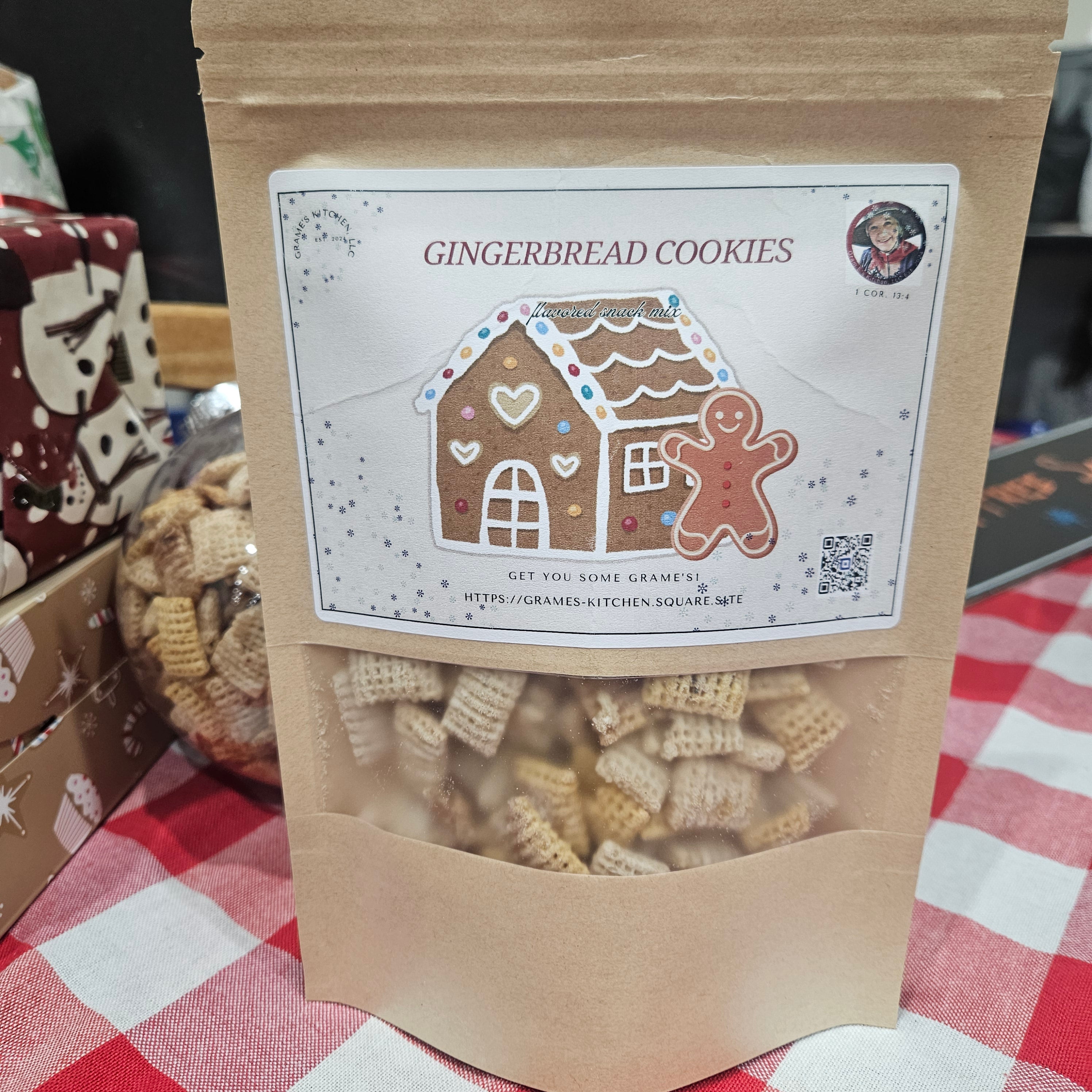 Gingerbread Cookie Gourmet Snack Mix