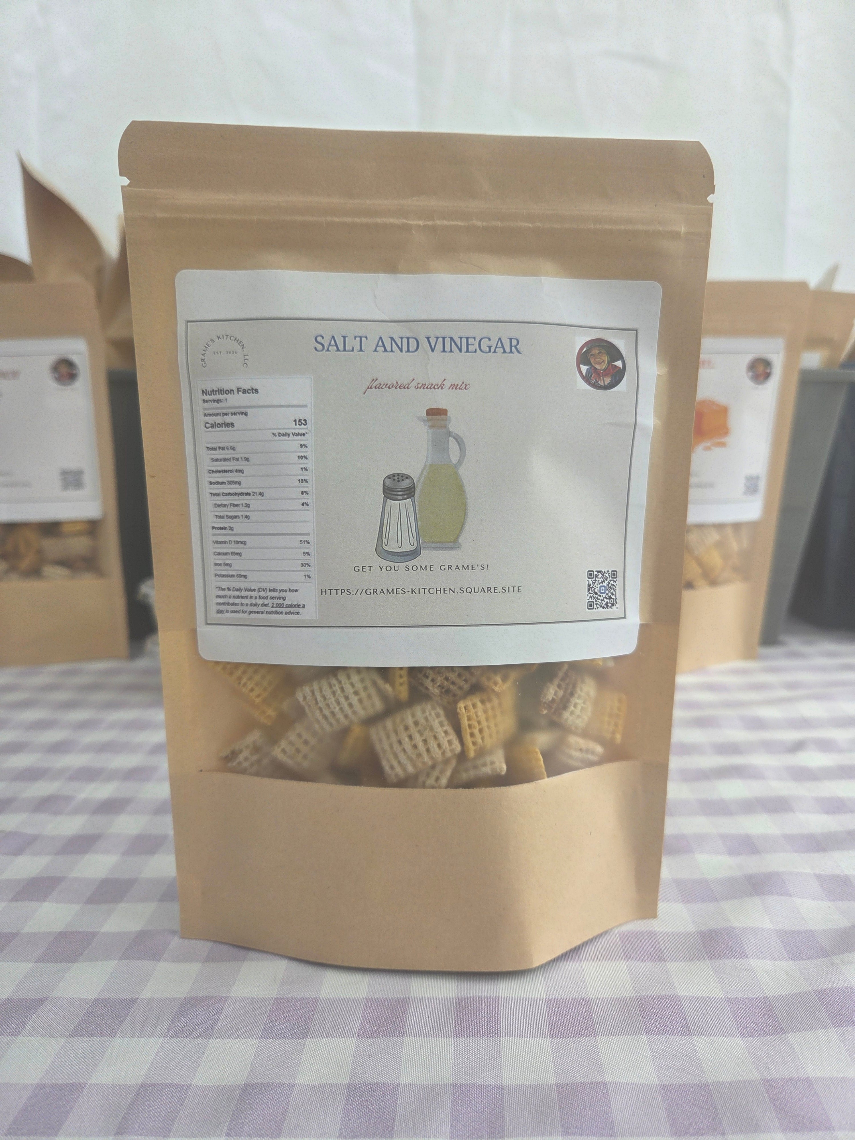 Salt & Vinegar Gourmet Snack Mix - Tangy & Savory