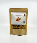 Kraft paper packaging of 'Warm Apple Pie' with a label on a white background